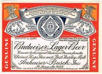 Budweiser Lager Beer