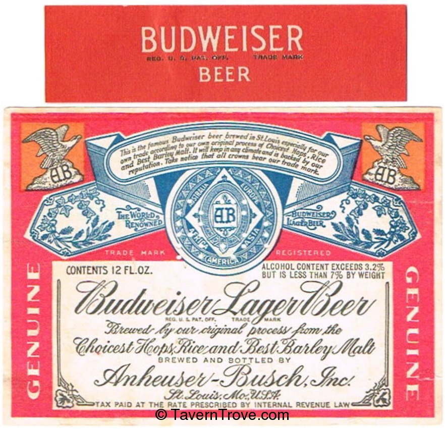 Budweiser Lager Beer