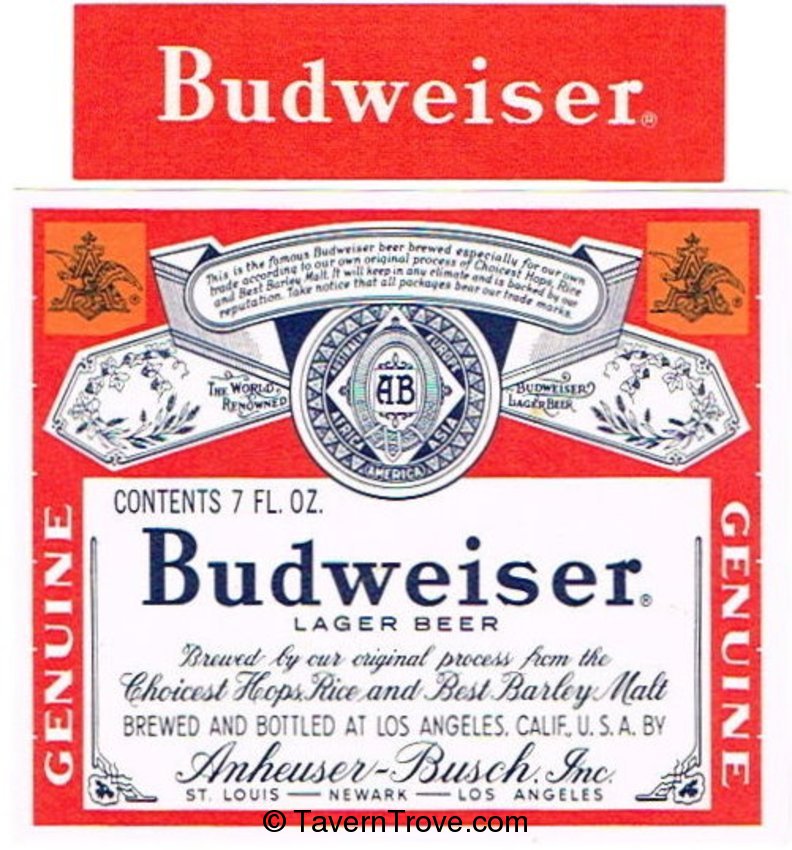 Budweiser Lager Beer