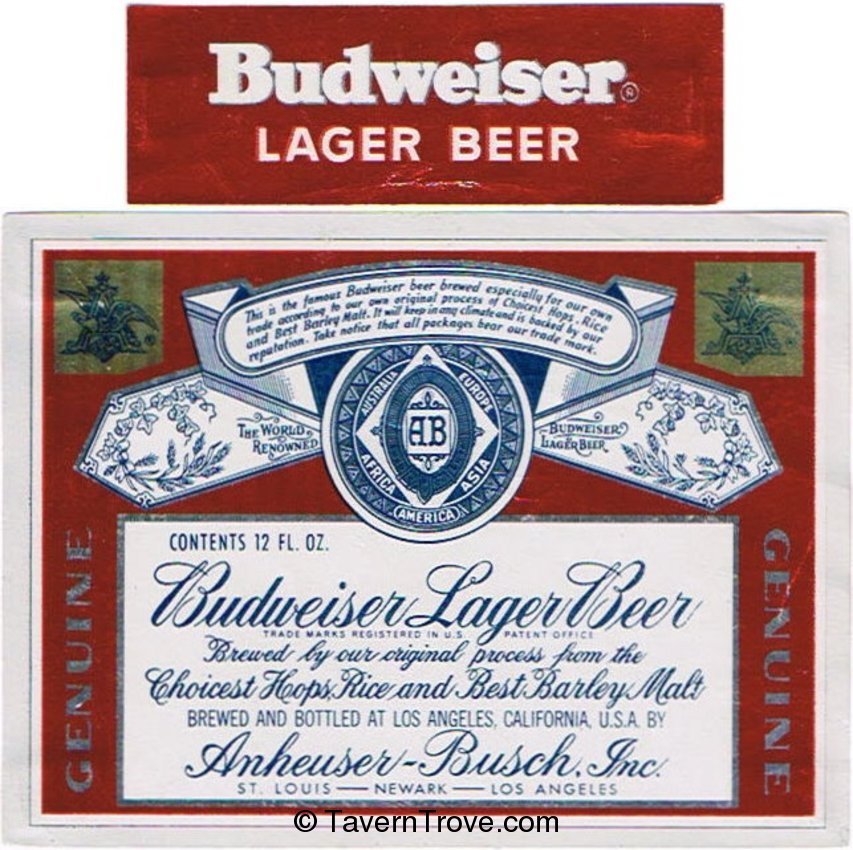 Budweiser Lager Beer