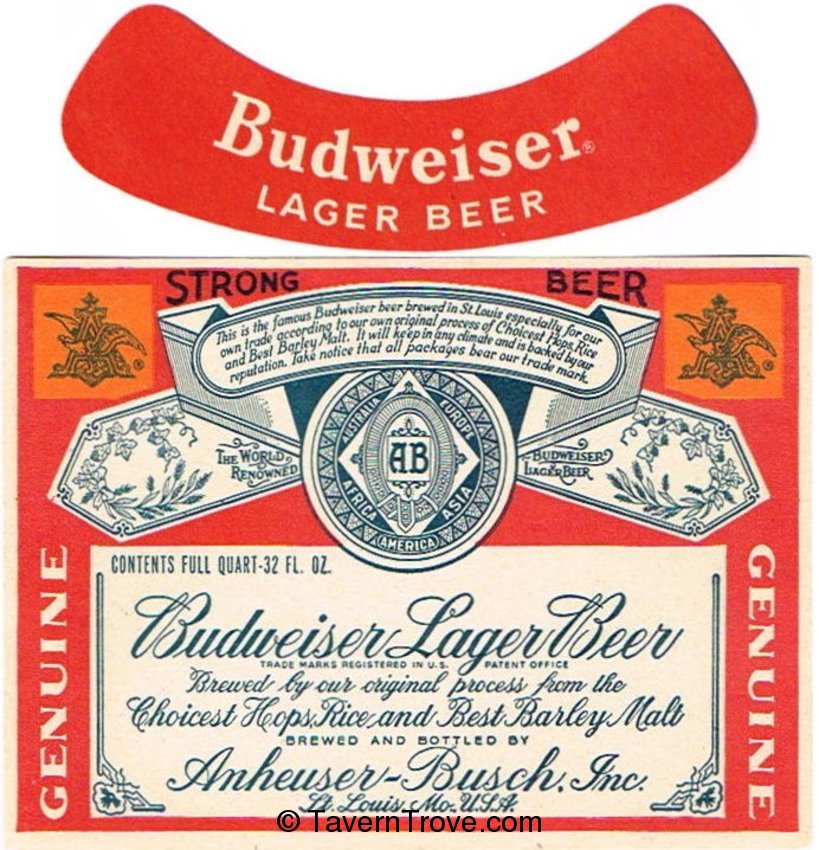 Budweiser Lager Beer