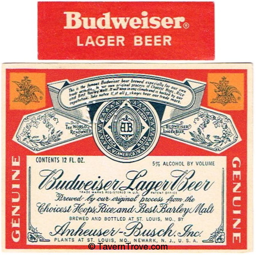Budweiser Lager Beer