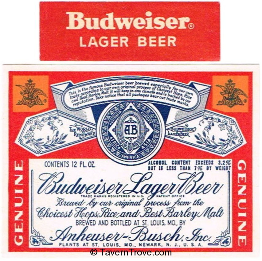 Budweiser Lager Beer