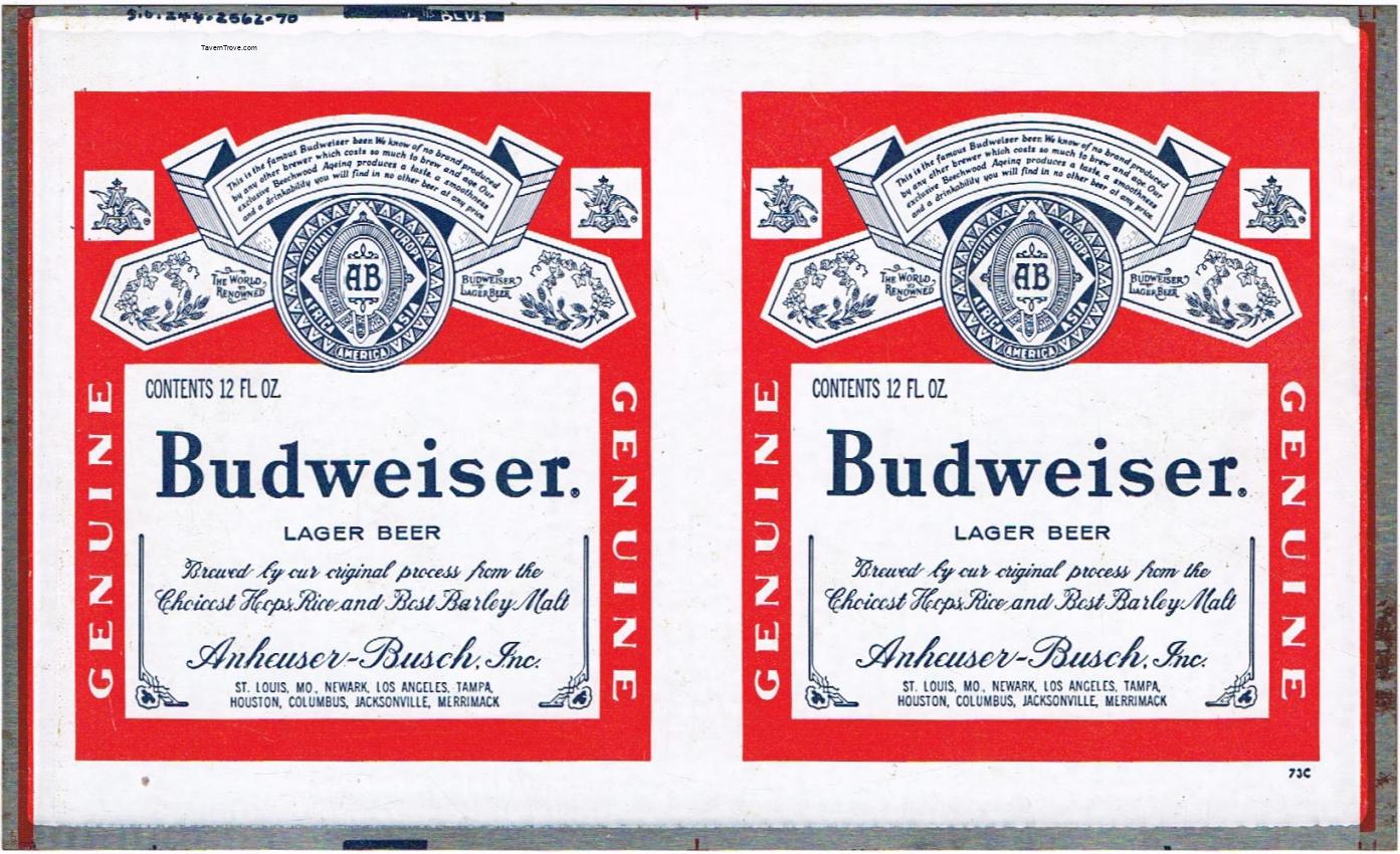 Budweiser Lager Beer