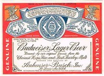 Budweiser Lager Beer