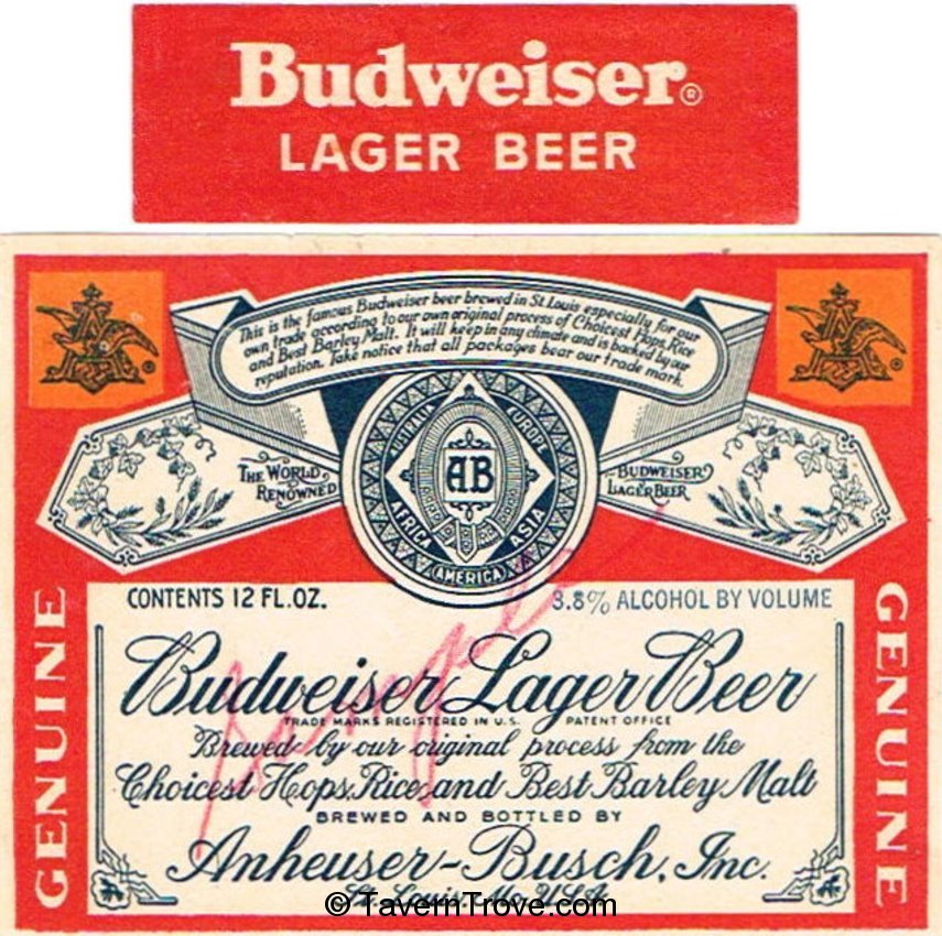 Budweiser Lager Beer