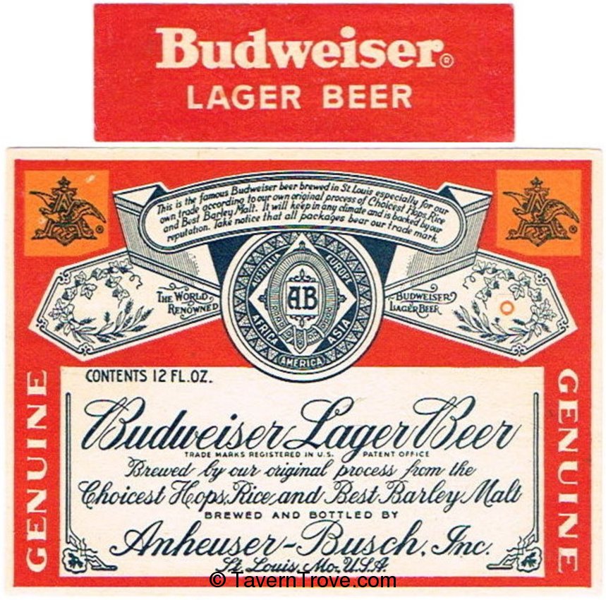 Budweiser Lager Beer