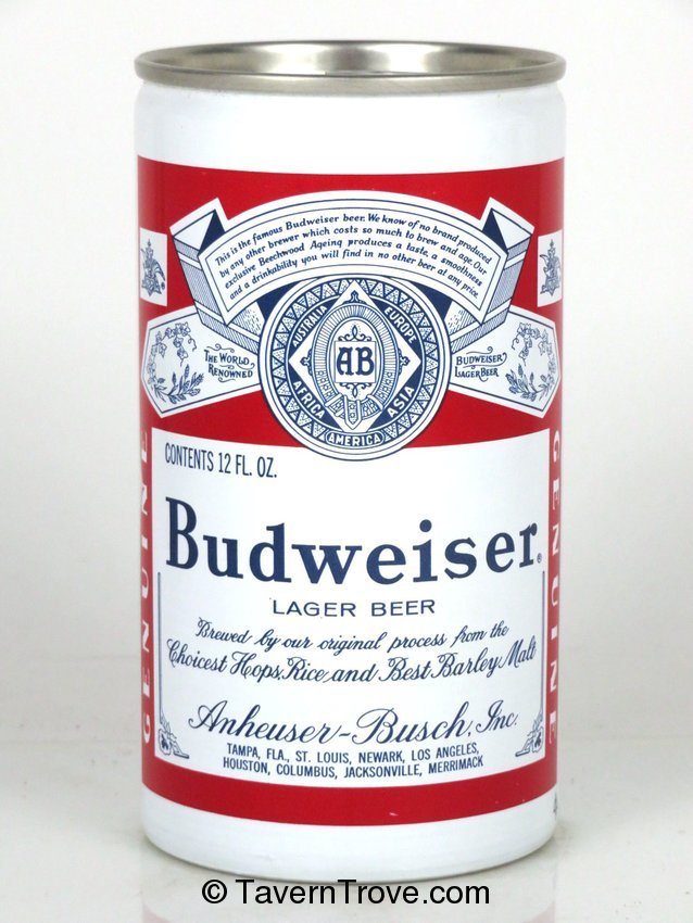 Budweiser Lager Beer