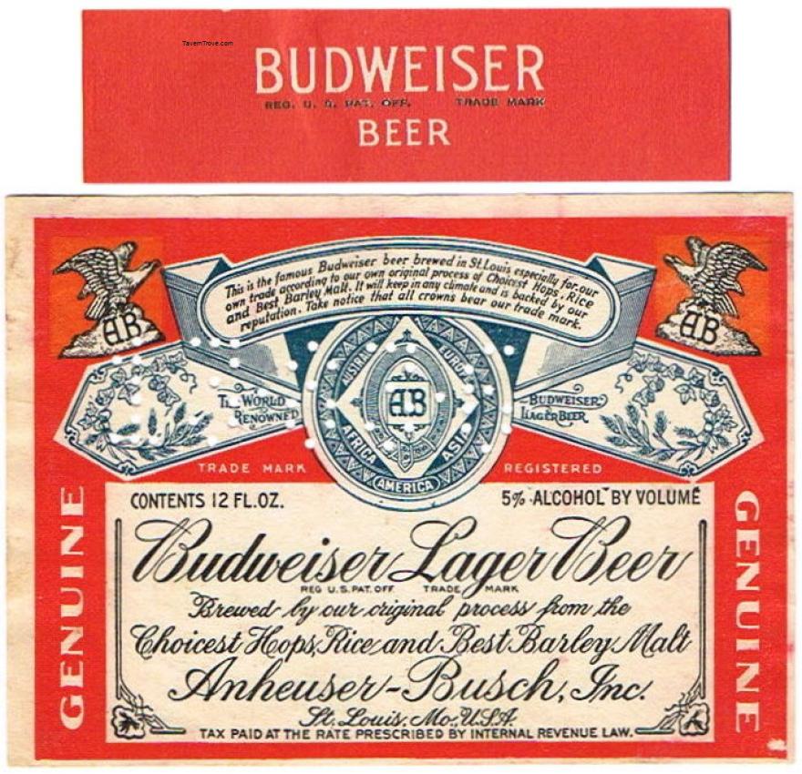 Budweiser Lager Beer