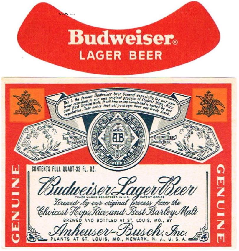 Budweiser Lager Beer