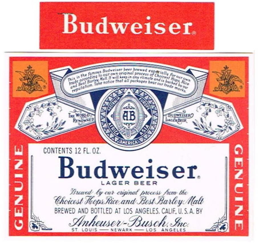 Budweiser Lager Beer