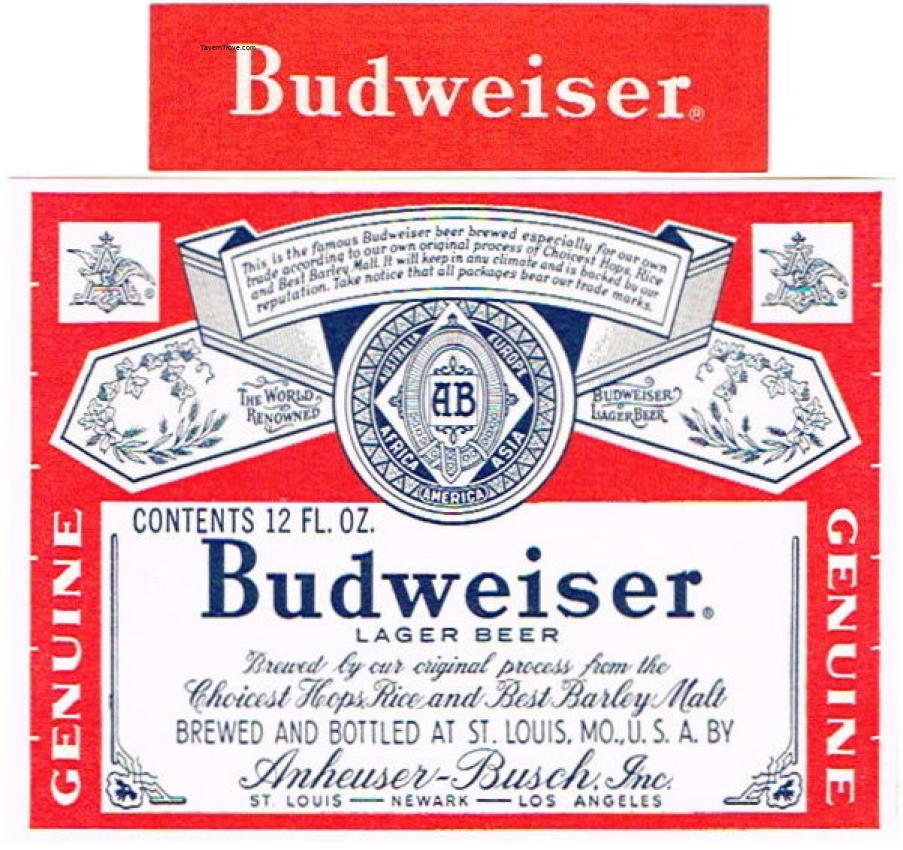 Budweiser Lager Beer