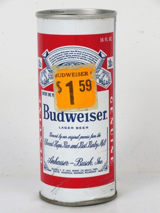 Budweiser Lager Beer w/Hype Sticker