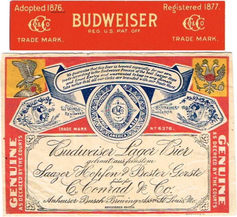 Budweiser Lager Bier (Registered No. 1790)