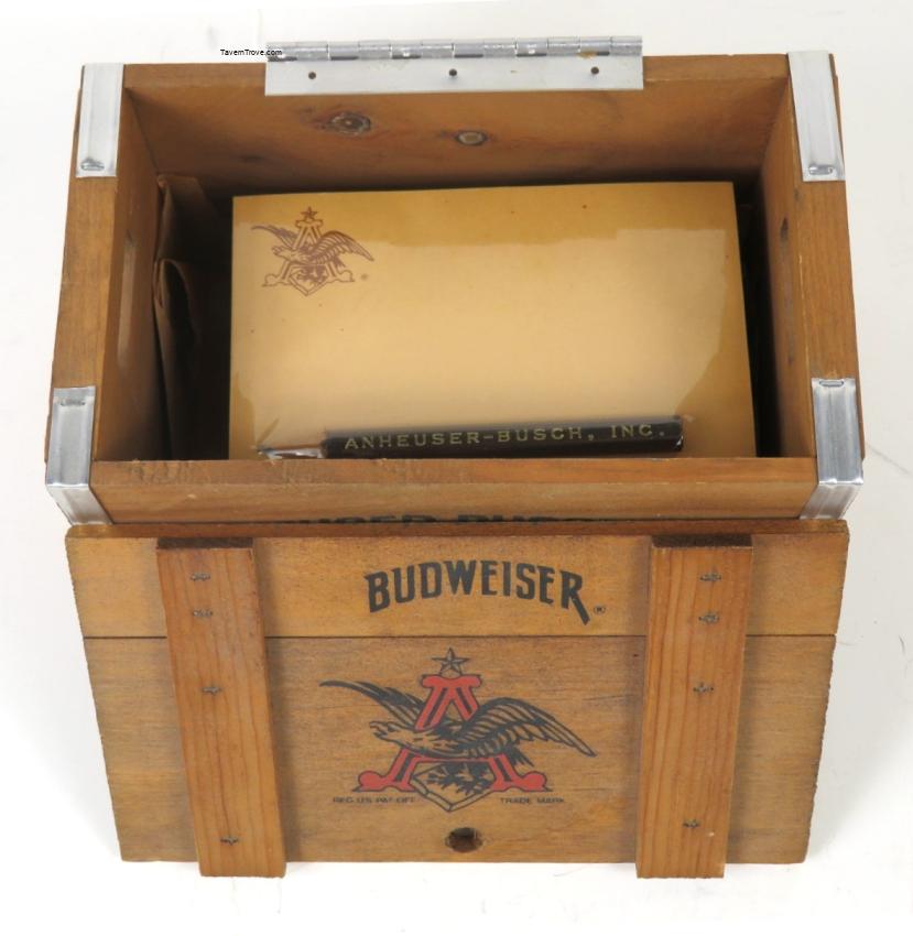 Budweiser Note Pad in Mini Crate