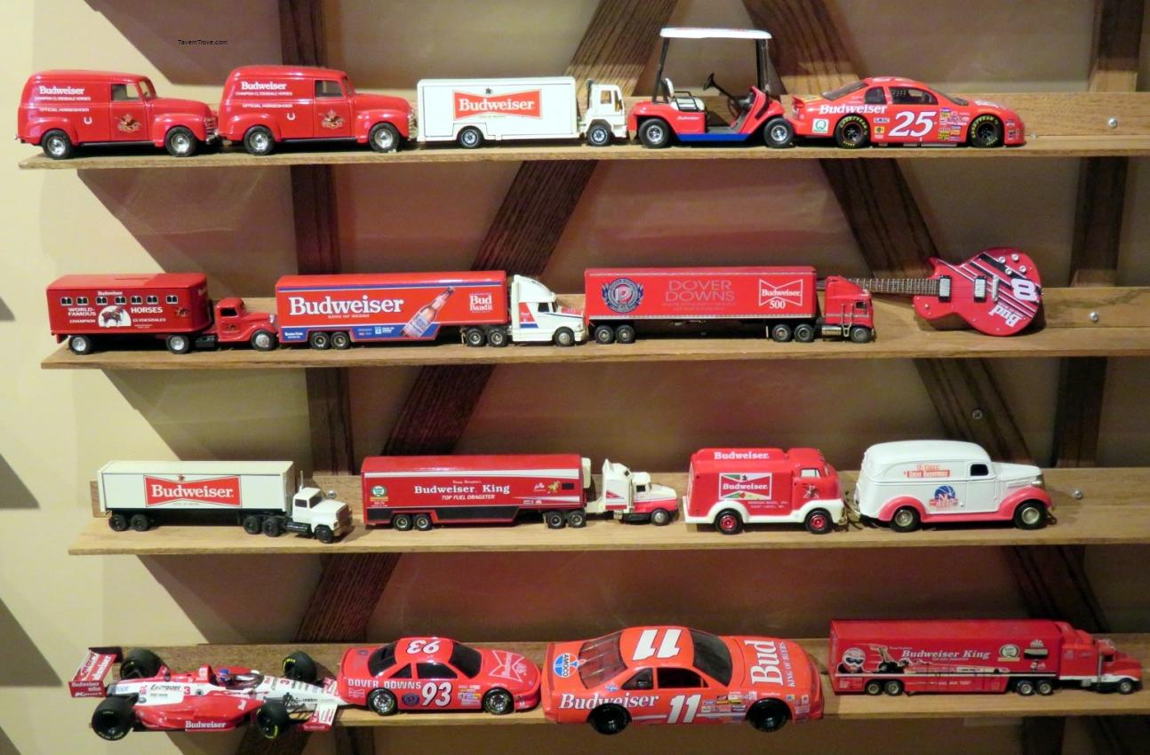 Budweiser Racing/Delivery Vehicles Lot of Sixteen Plus Guitar