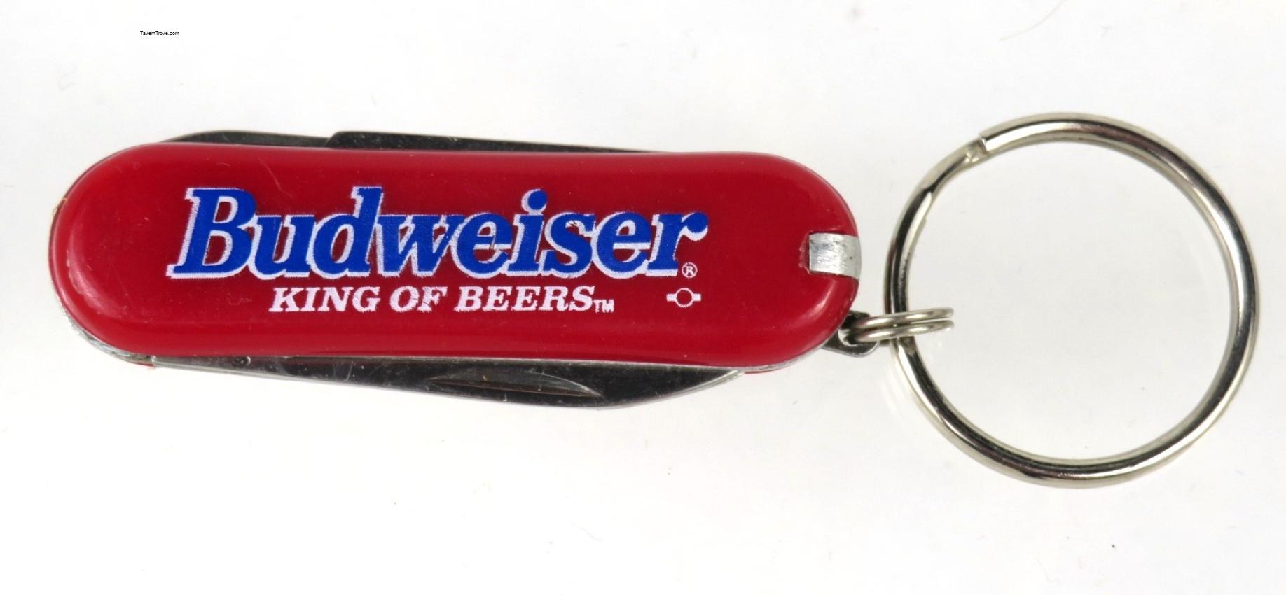 Budweiser Red/Blue Keychain