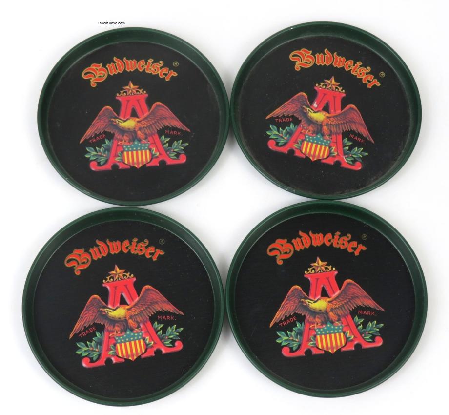 Budweiser Retro 3¼ Inch Tin Coaster Set