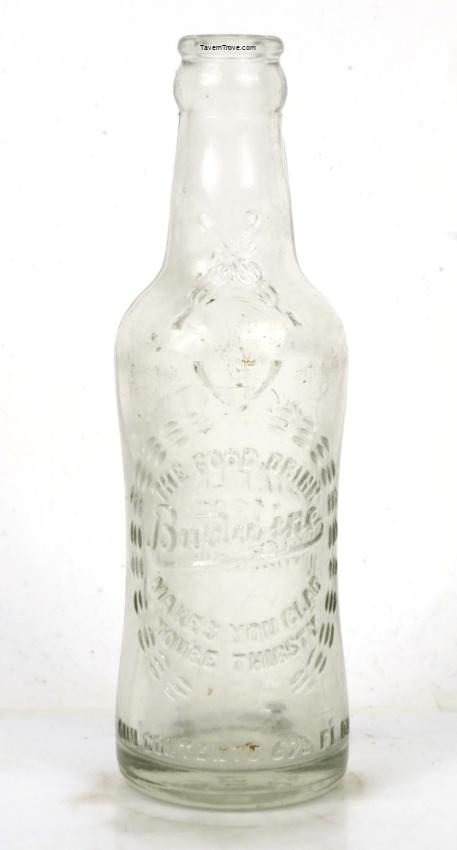 Budwine Embossed 6½oz Bottle Bain's Bottling Petersburg Virginia