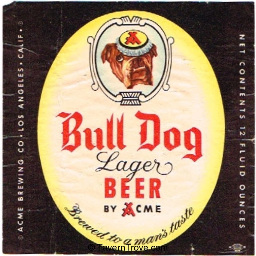 Bull Dog Lager Beer 