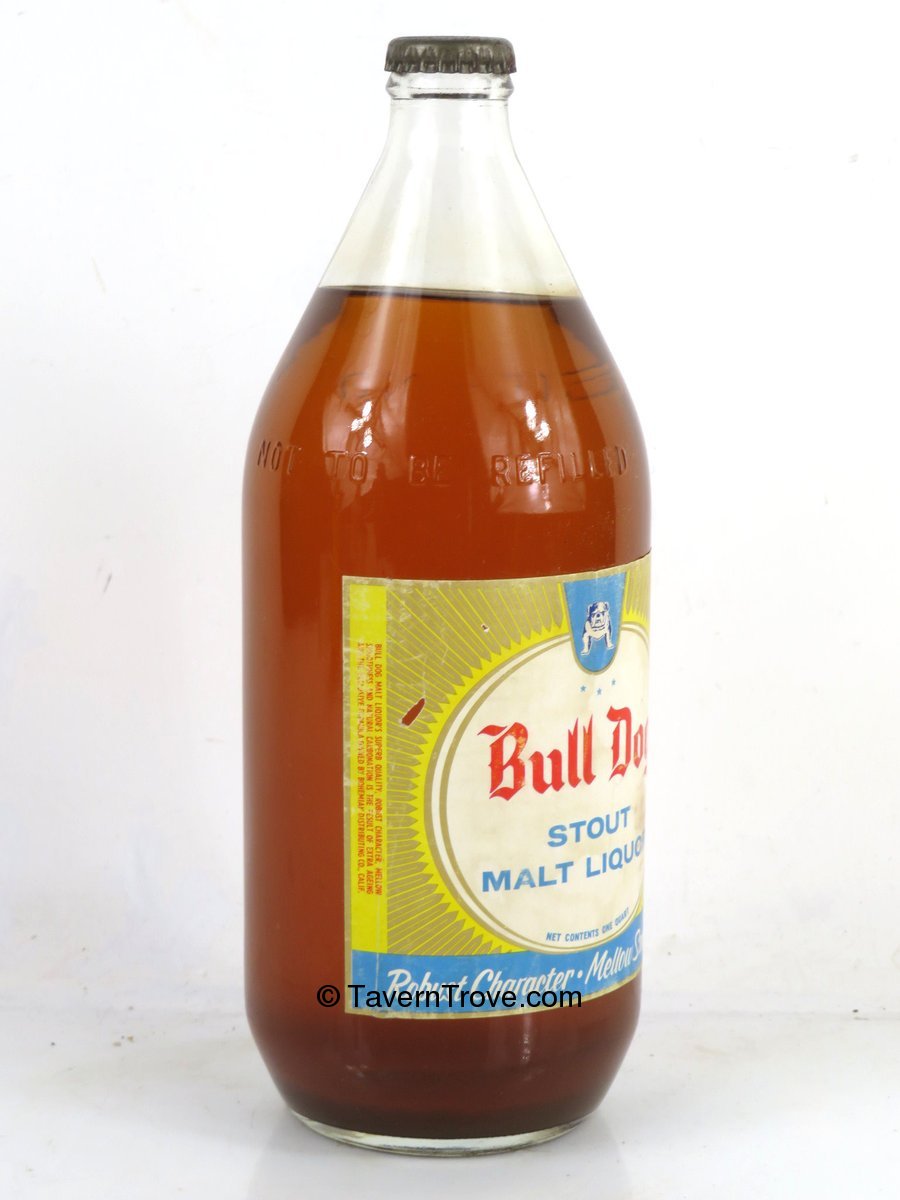 Item 99435 1963 Bull Dog Malt Liquor (Full) Bottle