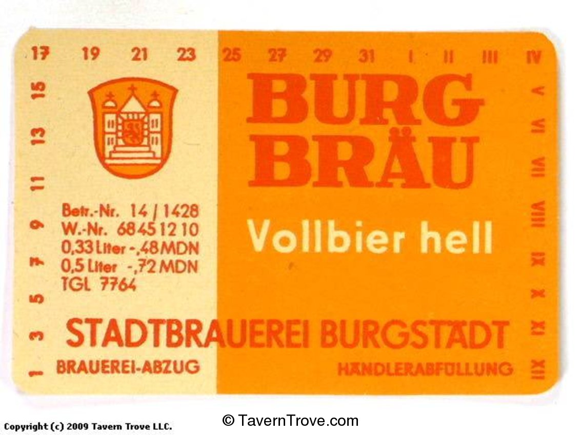 Burg Bräu Vollbier Hell