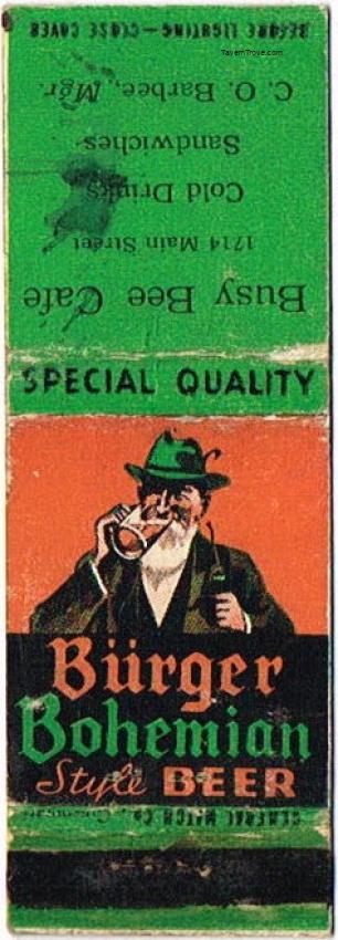 Burger Bohemian Beer