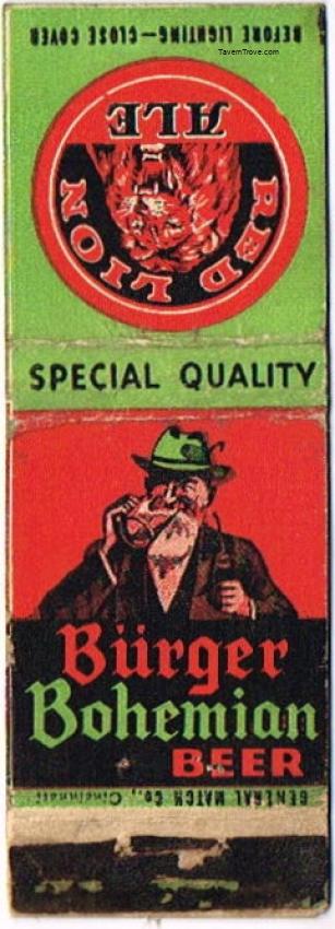 Burger Bohemian Beer/Red Lion Ale