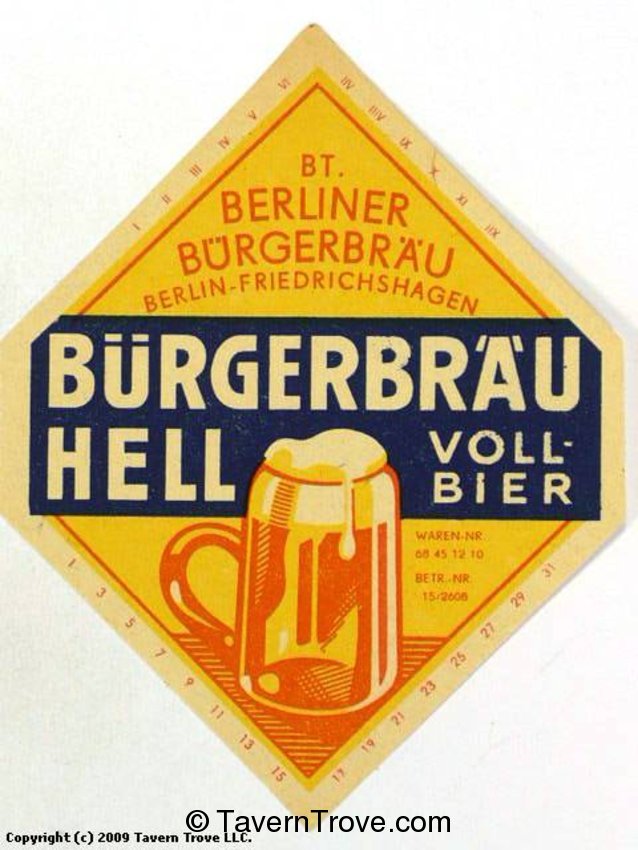 Bürgerbräu Hell Vollbier