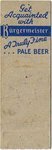 Burgermeister Pale Beer/Ale