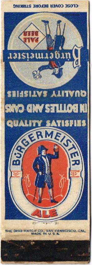 Burgermeister Pale Beer/Ale (Blank Rev.) Dupe
