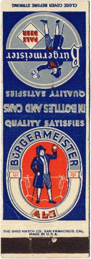 Burgermeister Pale Beer/Ale (Blue Rev.)