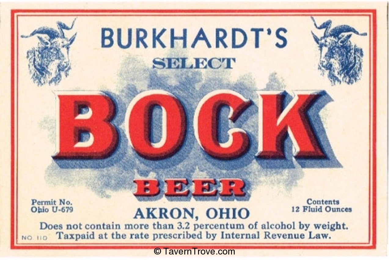 Burkhardt's Select Bock Beer