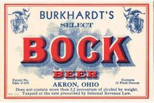 Burkhardt's Select Bock Beer