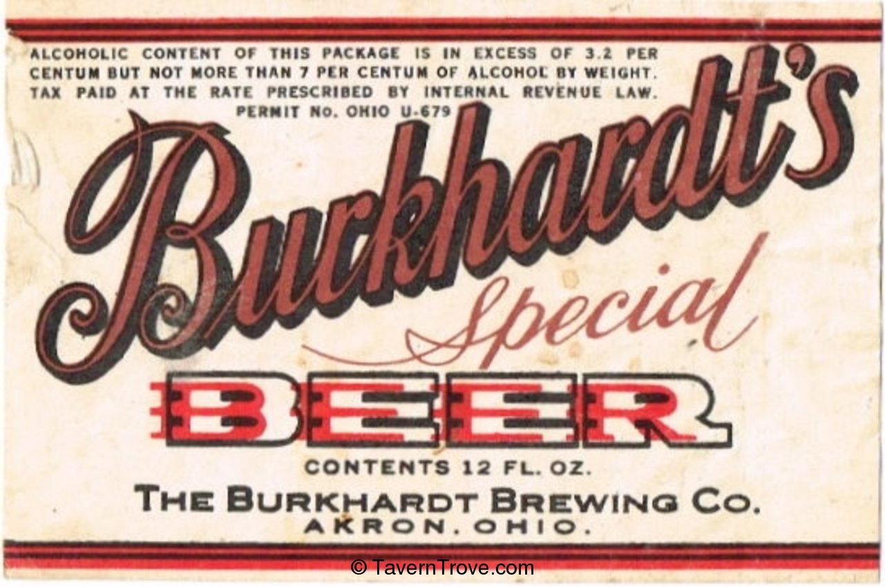 Burkhardt's Special Beer