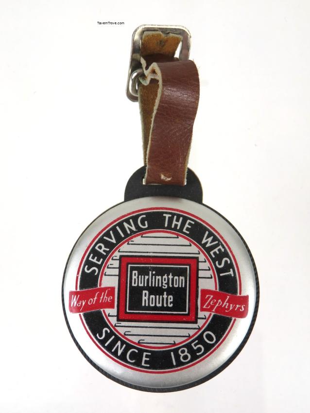 Burlington Route Zephyr 2¾ Inch Luggae Tag