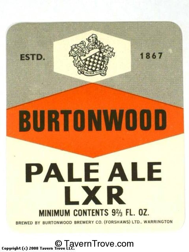 Burtonwood Pale Ale LXR