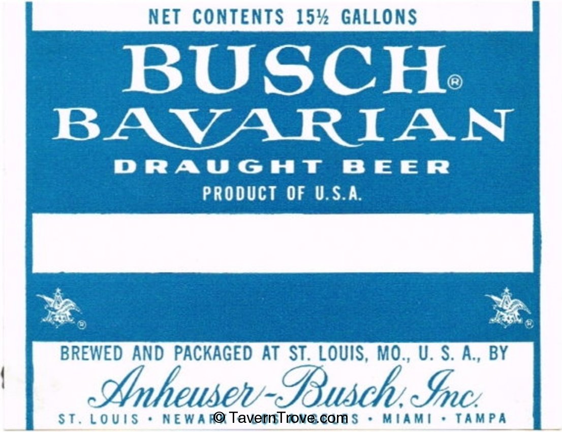 Busch Bavarian Draught Beer