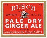 Busch Pale Dry Ginger Ale