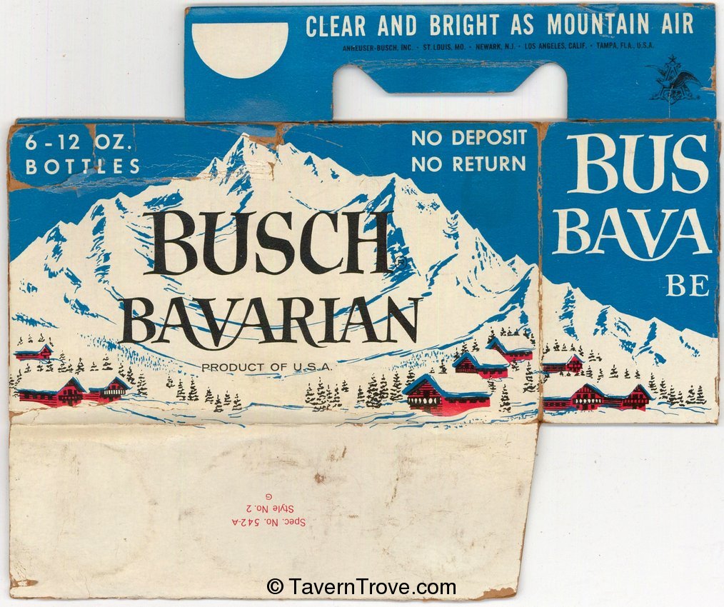 Busch Bavarian Beer (12oz NDNR Bottles)