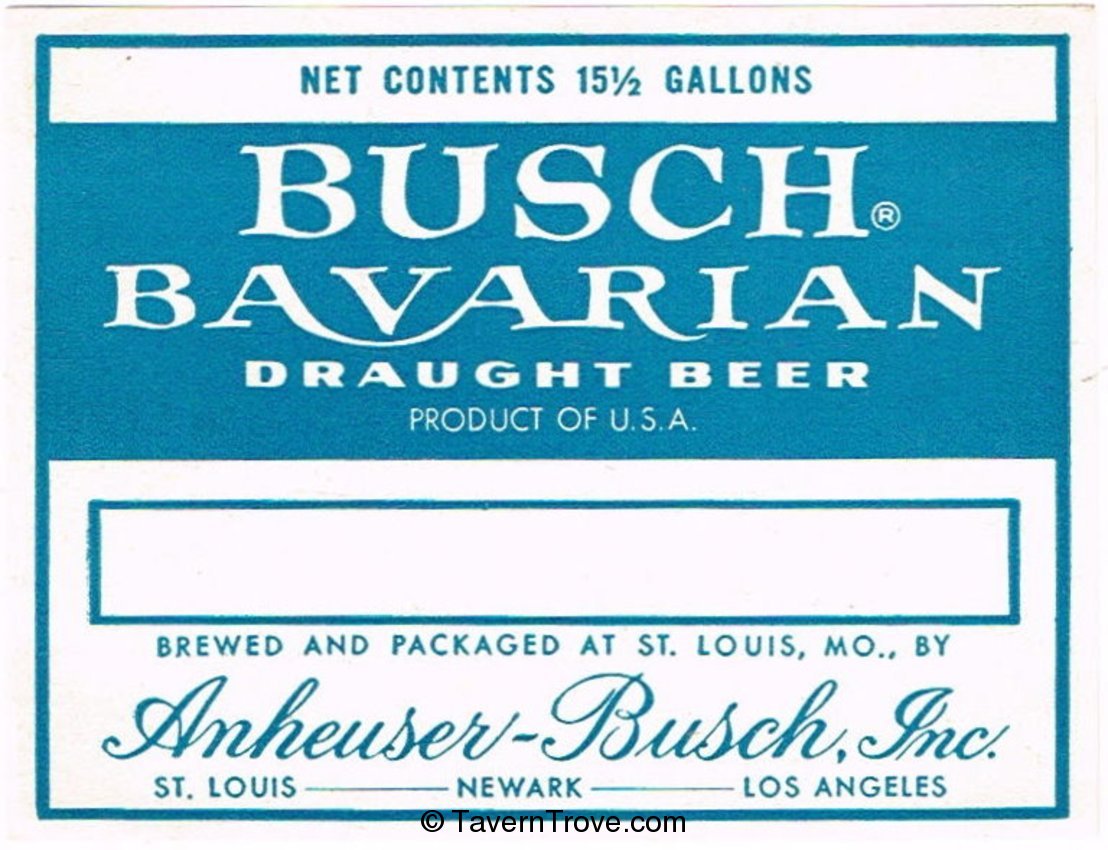 Busch Bavarian Draught Beer