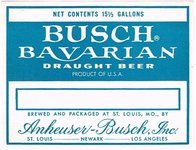 Busch Bavarian Draught Beer