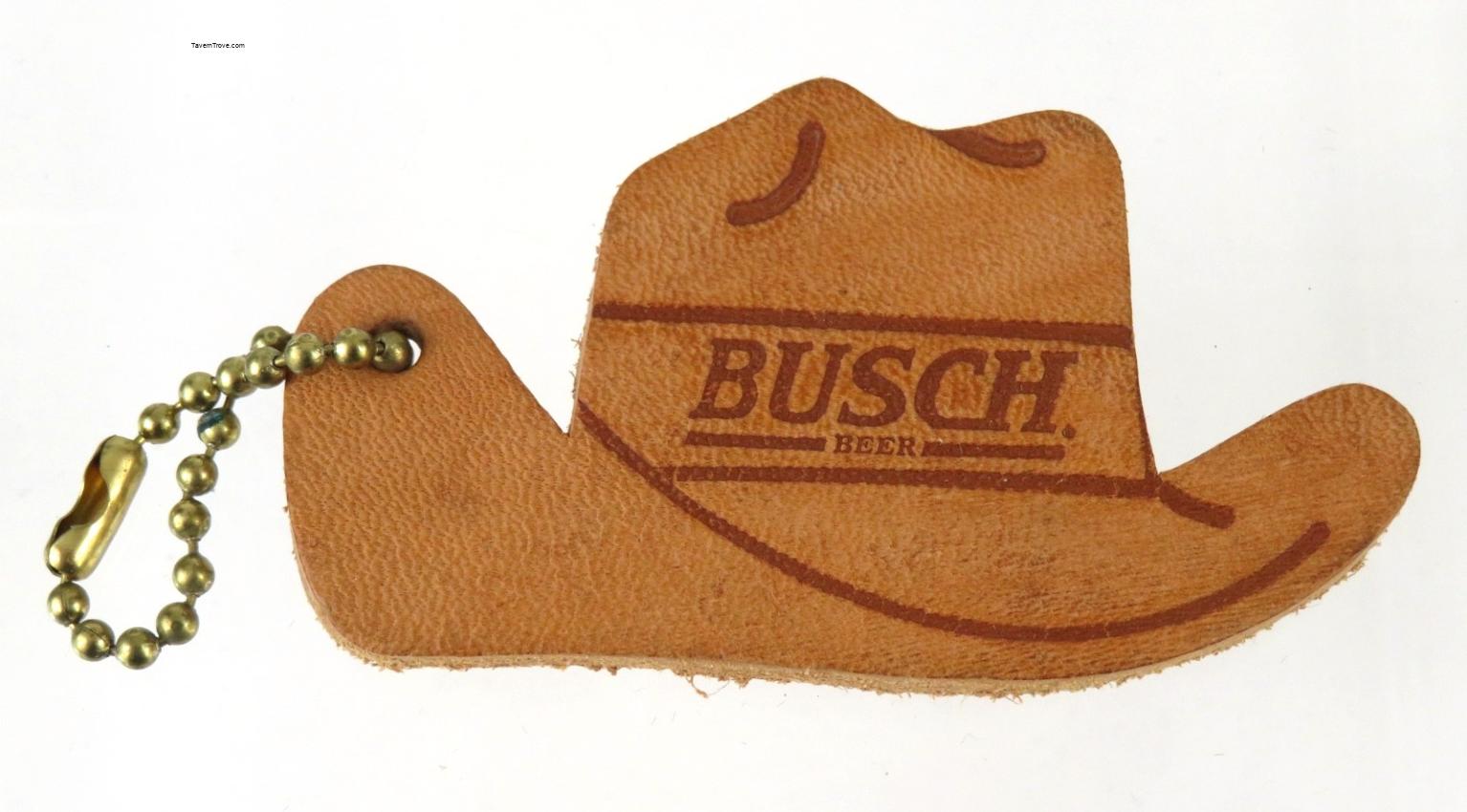 Busch Beer Leather Cowboy Hat
