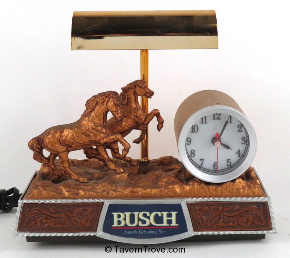Busch Beer Western Theme Register Clock
