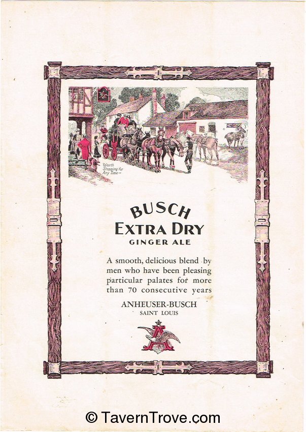 Busch Extra Dry Ginger Ale