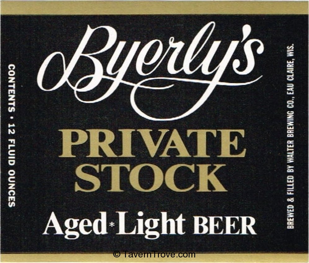 Byerly's Private Stock Beer