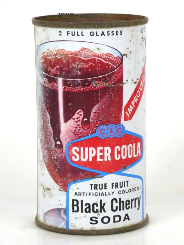 C&C Super Coola Black Cherry Soda Los Angeles California
