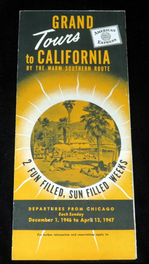 California Tours American Express Travel Brochure