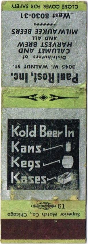 Calumet/Harvest Brew Beer