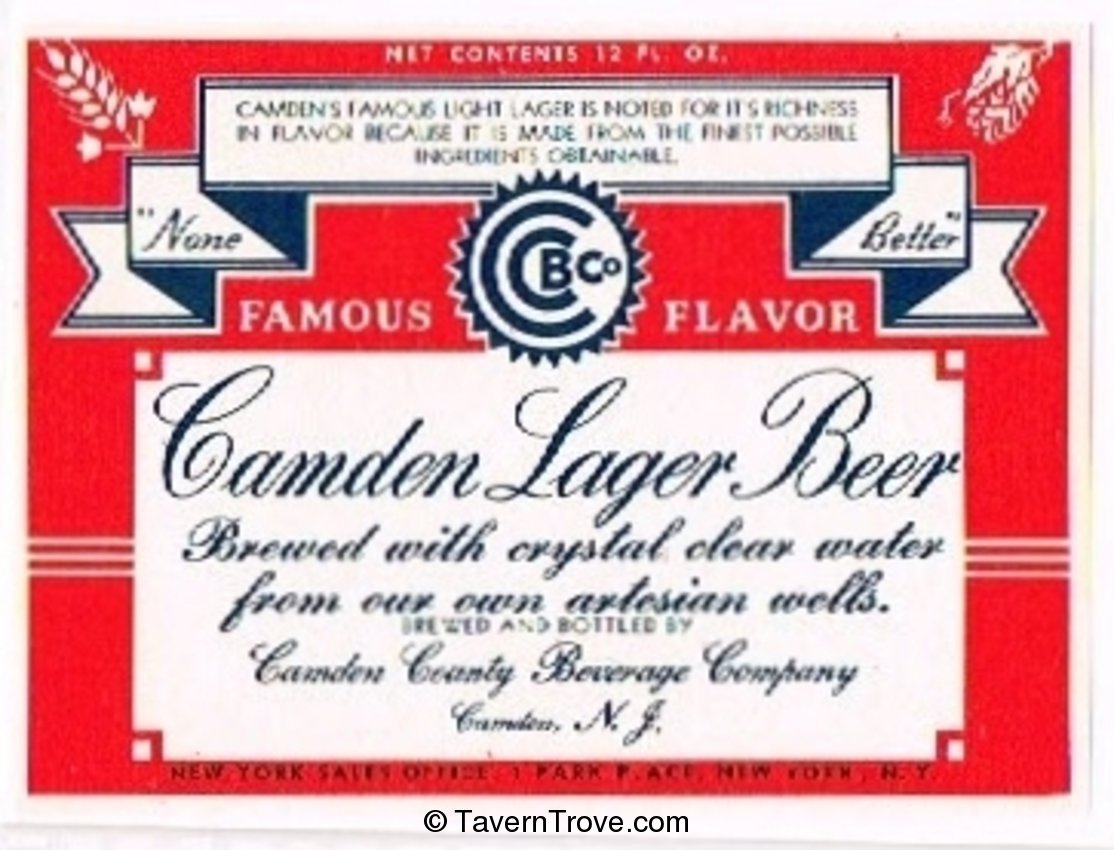 Camden Lager Beer